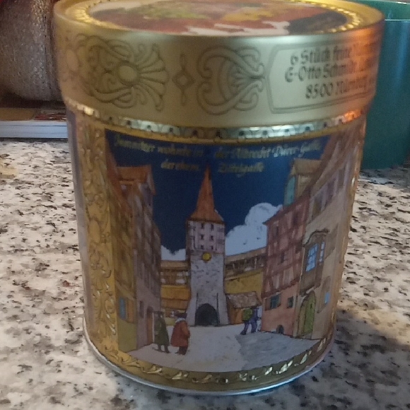 Vintage Schmidt Artistic German Gingerbread Tin with Lid 10.6 Oz - Picture 2 of 5